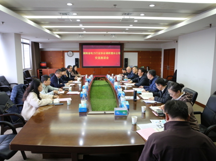 湖南省電力行業協會來公司調研座談